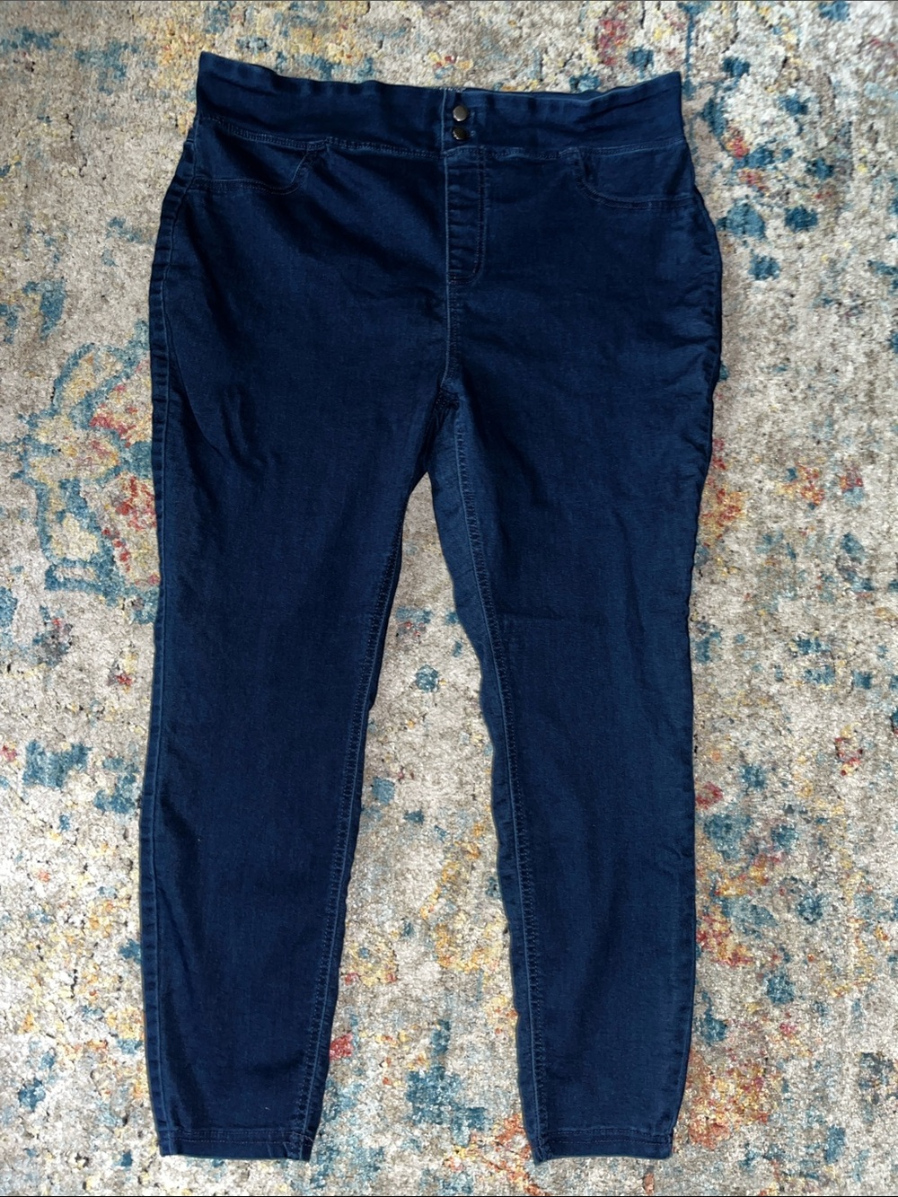 Terra & Sky Dark Blue Stretch Skinny Jeans